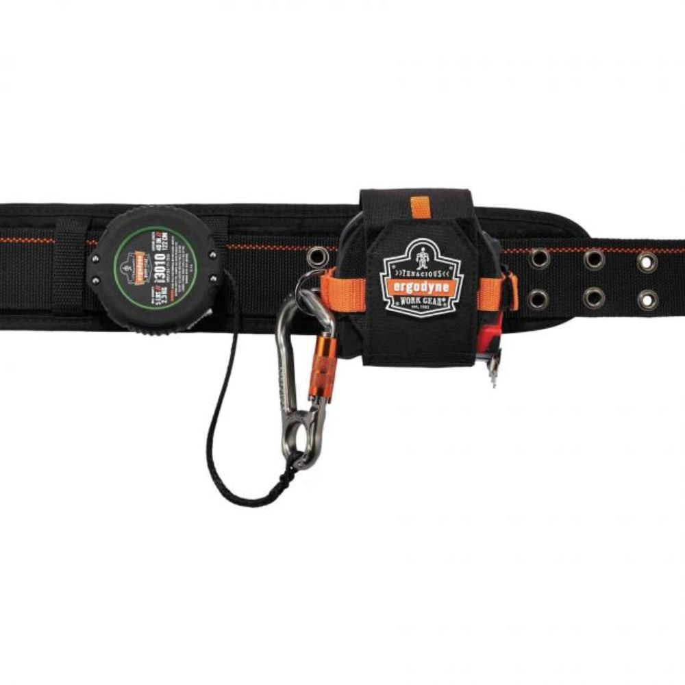 Ergodyne Squids 3010 Retractable Tool Lanyard - Locking Carabiner + Belt Clip